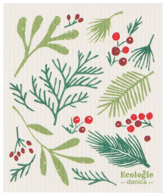 Bough and Berry Swedish Sponge Cloth