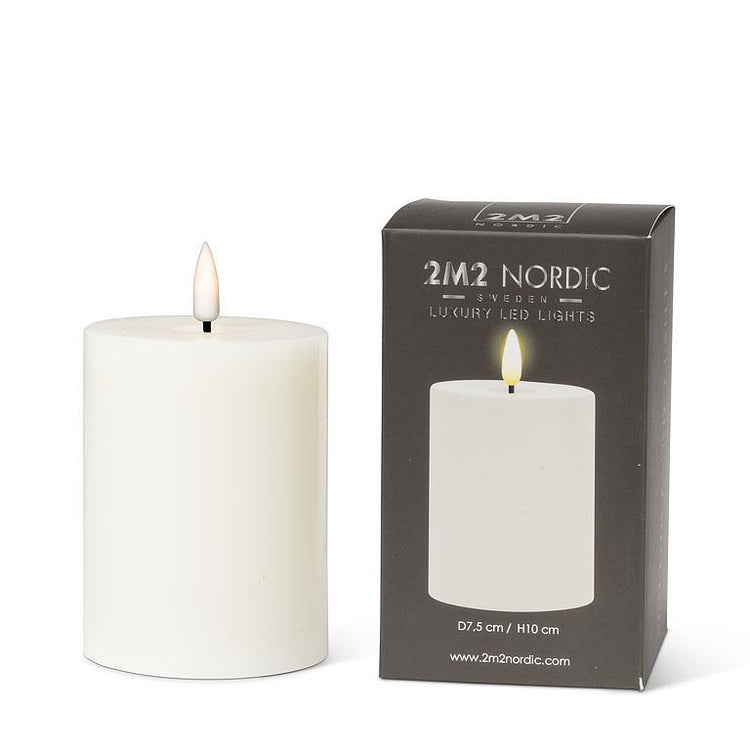 Luxlite Sand LED Pillar Candle (7 Sizes Available)