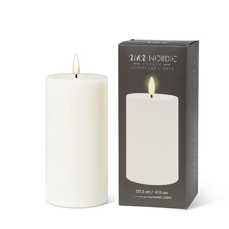 Luxlite Sand LED Pillar Candle (7 Sizes Available)