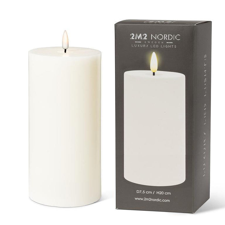 Luxlite Sand LED Pillar Candle (7 Sizes Available)