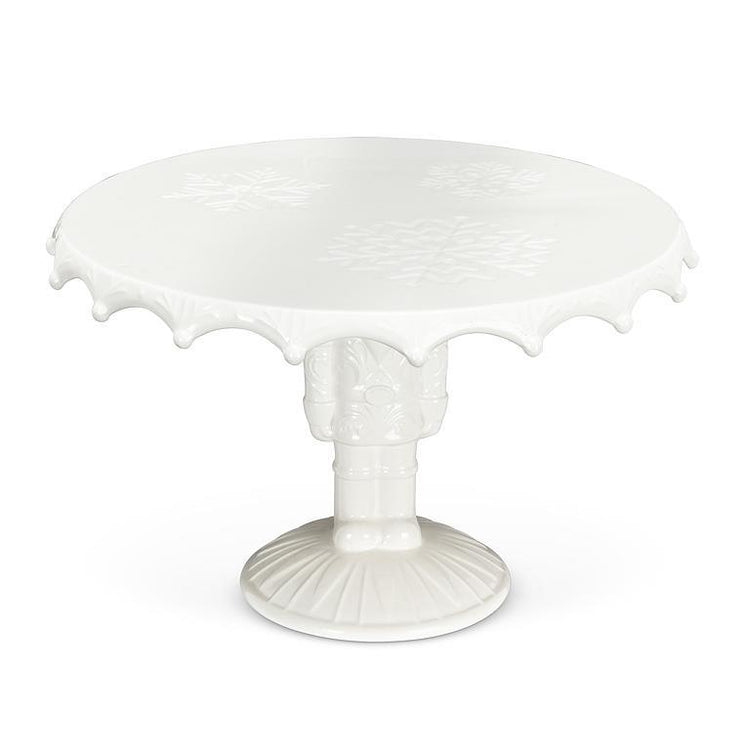 Large Nutcracker Pedestal Cake Plate