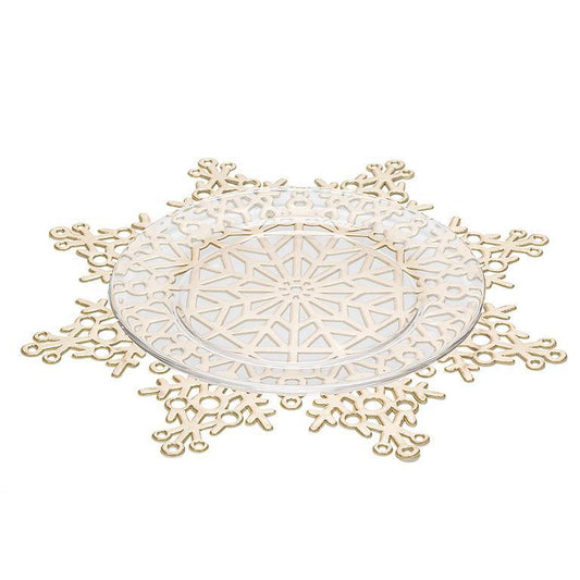 Gold Cutout Snowflake Placemat