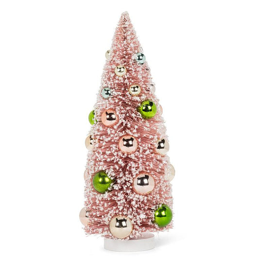 Large Pink Cone Tree w/Balls