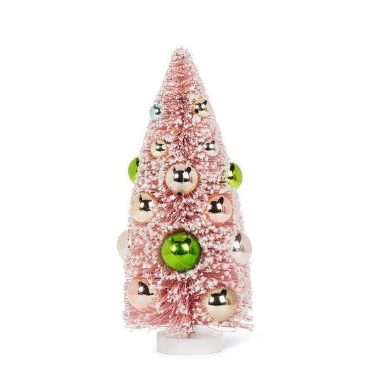 Medium Pink Cone Tree w/Balls