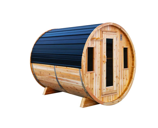 6' Red Cedar Barrel Sauna