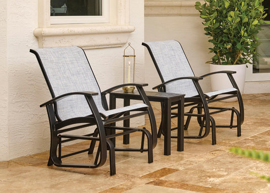 Belle Isle Sling Single-Seat Glider - Mocha/Black