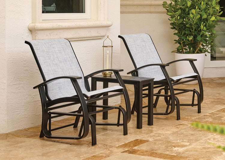 Belle Isle Sling Single-Seat Glider - Mocha/Black