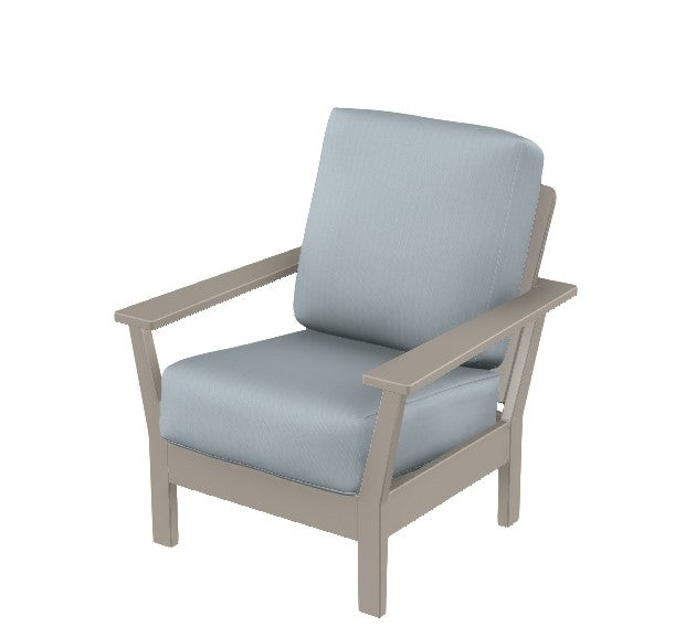 Antero MGP Cushion Arm Chair, Exhale Sky/Warm Grey