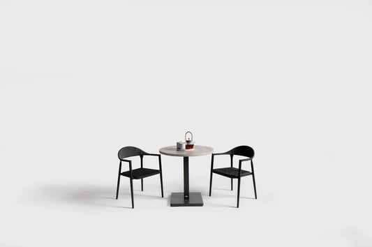 Ballina Dining Arm Chair, Charcoal/Diva Night
