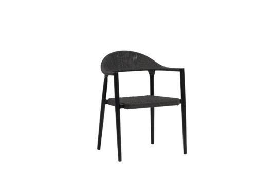 Ballina Dining Arm Chair, Charcoal/Diva Night