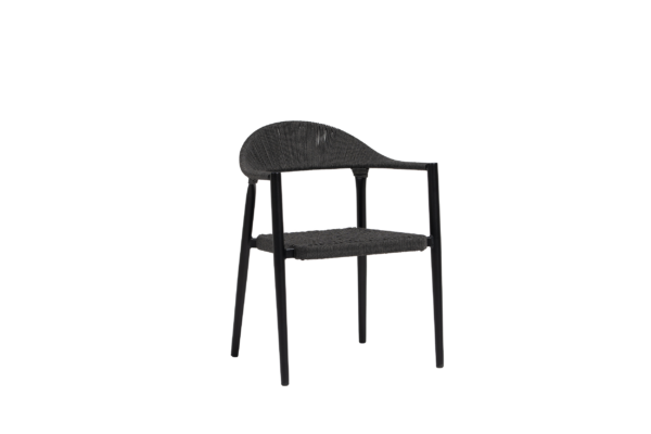 Ballina Dining Arm Chair, Charcoal/Diva Night