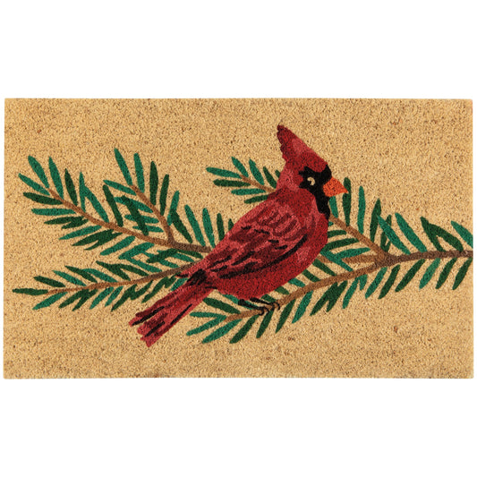 Cardinal Christmas Doormat
