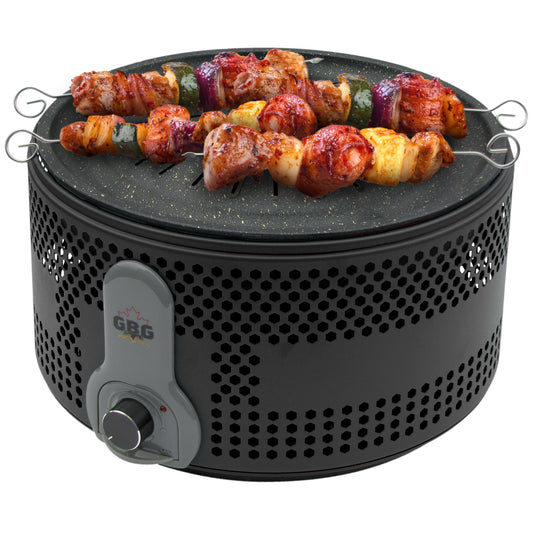 Canadian Hot Stone Grill w/Carry bag & Skewers