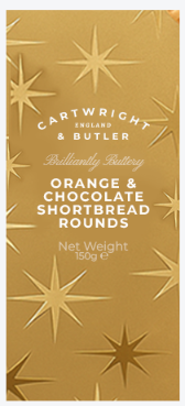 Cartwright & Butler Chocolate & Orange Shortbread Rounds