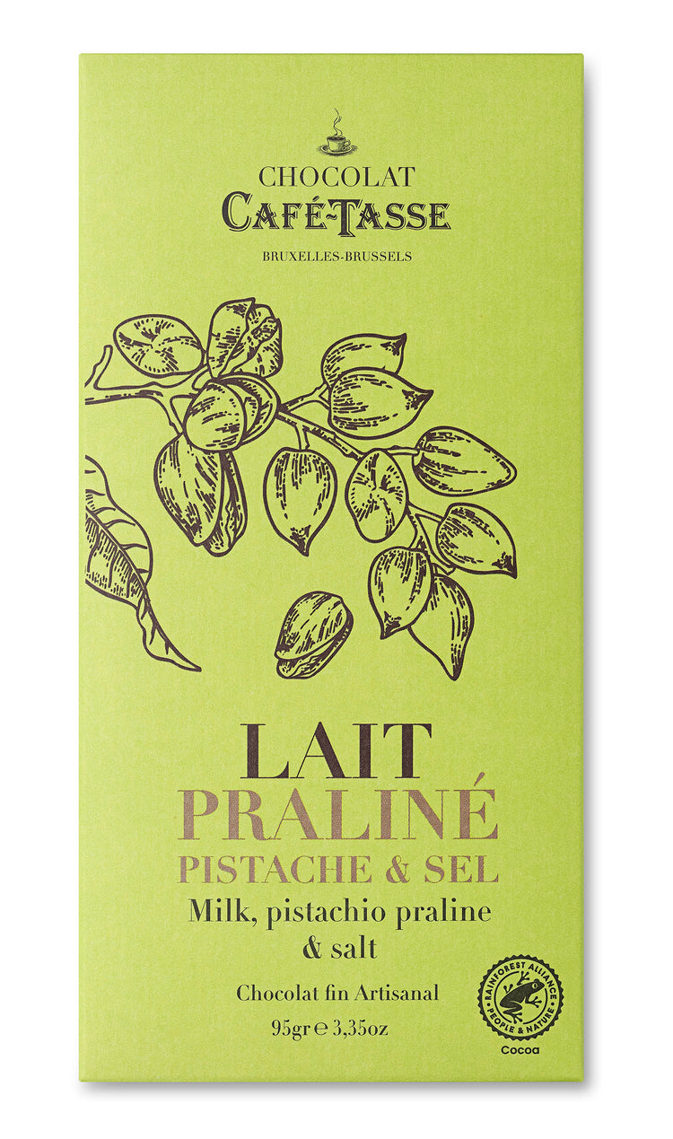 Cafe Tasse Milk Chocolate filled with Pistachio