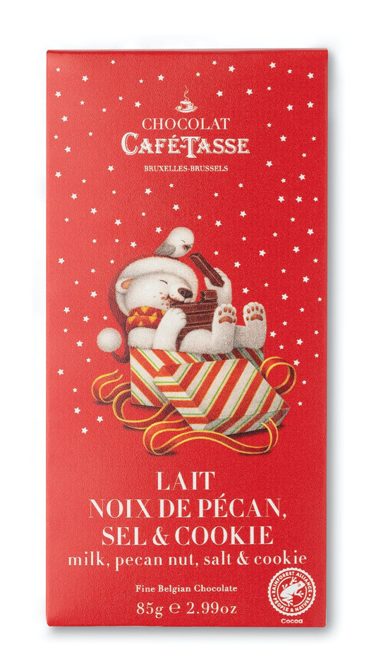 Cafe Tasse Milk Chocolate with Salted Pecans