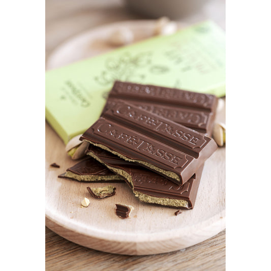 Cafe Tasse Milk Chocolate filled with Pistachio
