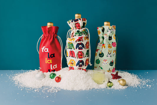 Spirits Bright Wine Bags (Set of 2)