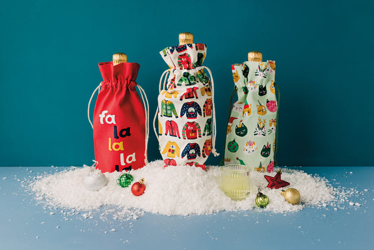 Spirits Bright Wine Bags (Set of 2)