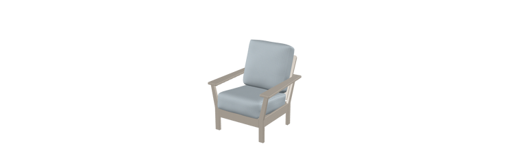 Antero MGP Cushion Arm Chair, Exhale Sky/Warm Grey