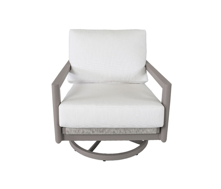 Elm Lounge Swivel Rocker, Linen