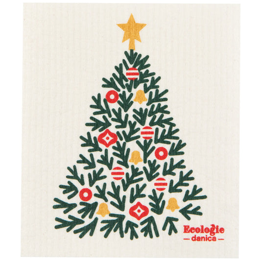 Festive Fir Swedish Sponge Cloth