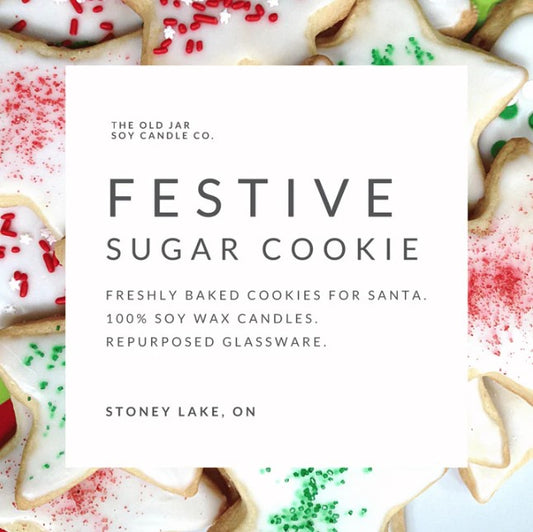 Festive Sugar Cookie Soy Candle 12oz
