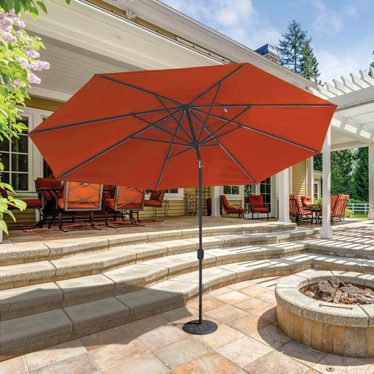 Galtech 8' X 11' Oval Umbrella w/Auto Tilt