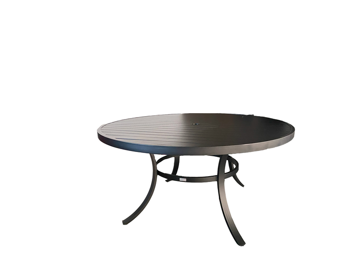 Harbour 60" Round Dining Table, Textured Black
