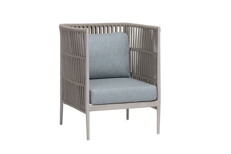Lineas Highback Chair w/cushion Change Up Silver