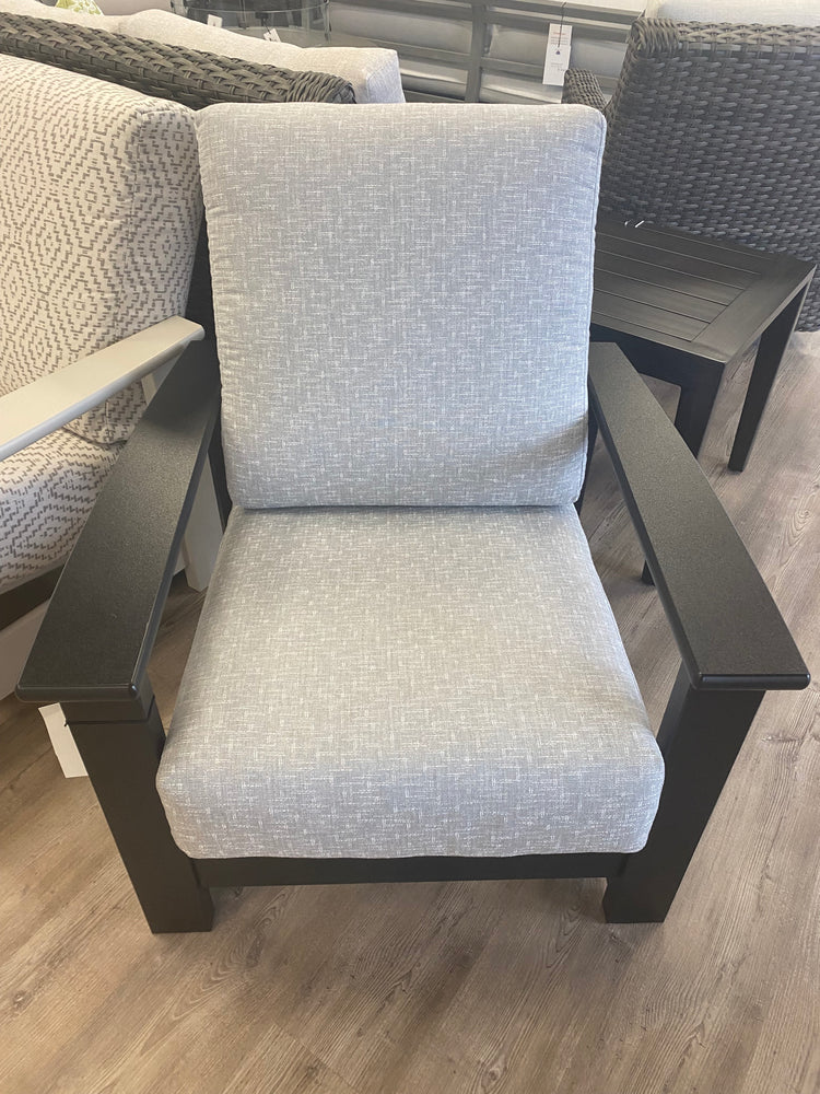Leeward Hidden Motion Arm Chair - Hither Pewter/Black