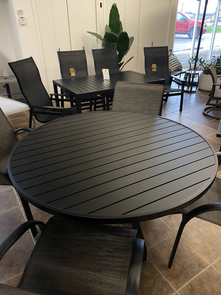 Latitude 54'' Round Dining Table, Onyx