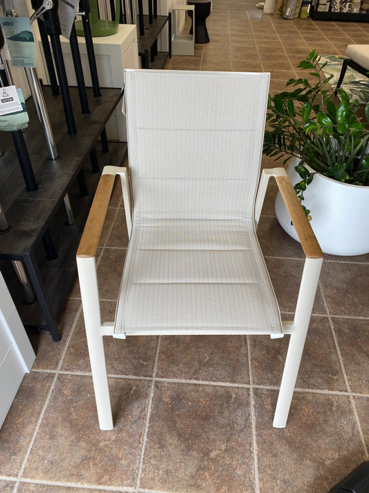 Atlas Padded Dining Chair, Ivory