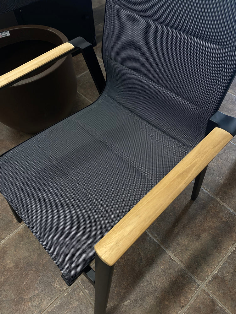 Atlas Padded Dining Chair, Black