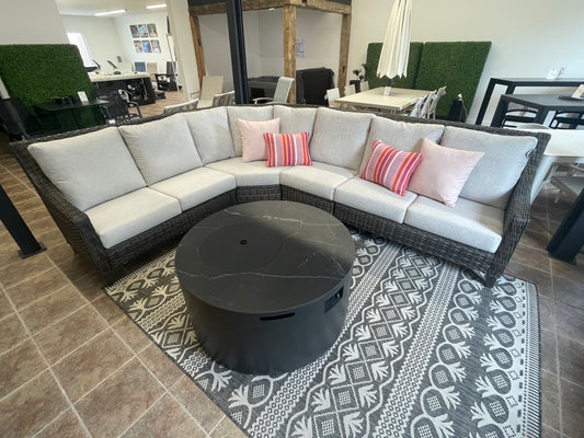 St. Martin Sectional w/cushion Fresco Flax
