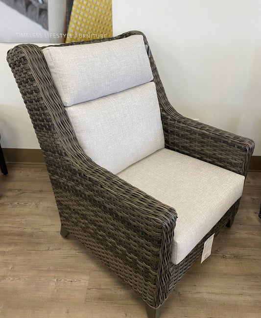 St. Martin Highback Wing Chair w/cushion Fresco Flax