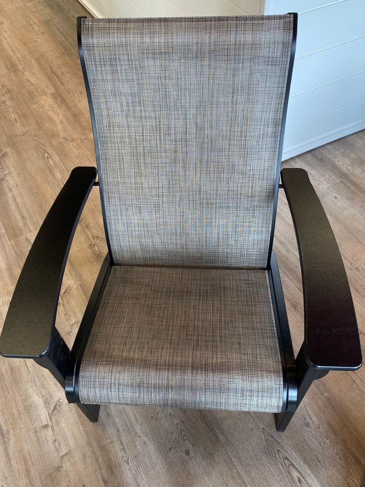 Adirondack Chat Arm Chair, Kora/Black