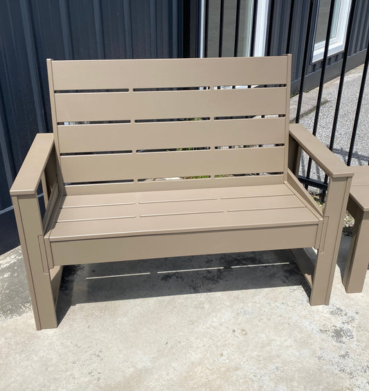 Deluxe Muskoka Garden Bench, Weathered
