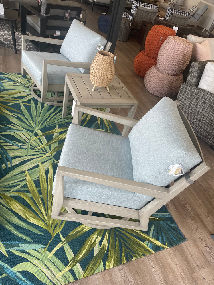 3-PC Lucia Sofa & 2 Swivel Rockers