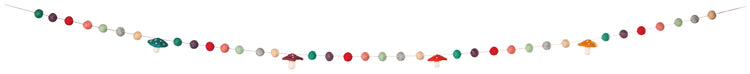 Mushroom Gems Felt Garland