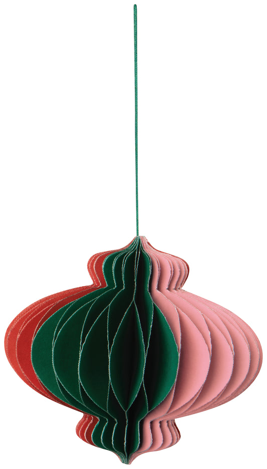 Orb Honeycomb Paper Ornament