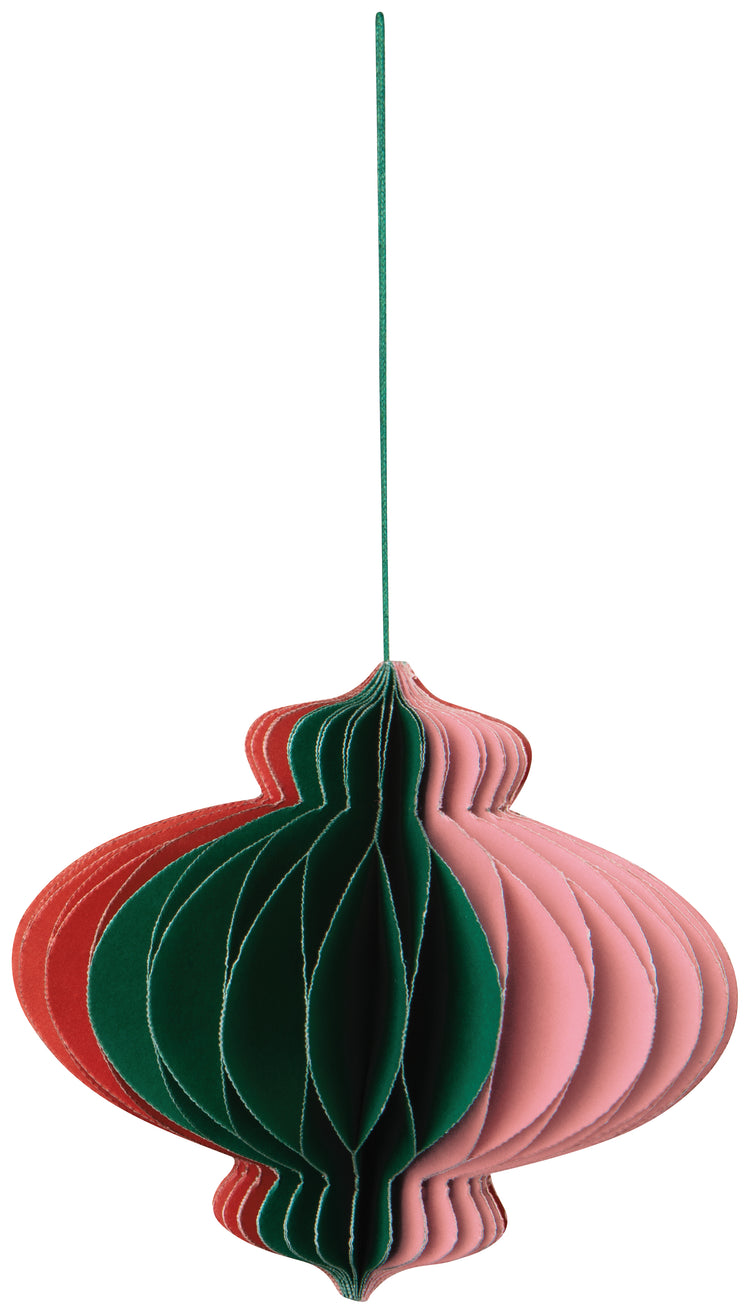 Orb Honeycomb Paper Ornament