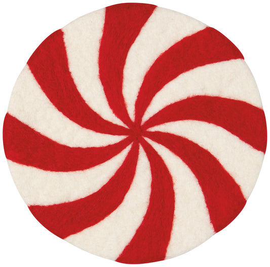Merry Mints Felt Wool Trivet