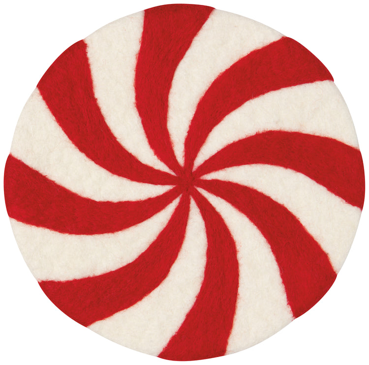 Merry Mints Felt Wool Trivet