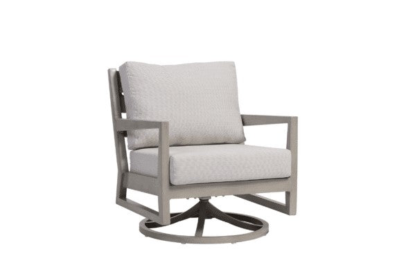 Lucia Club Swivel Rocker w/cushion Adena Celeste
