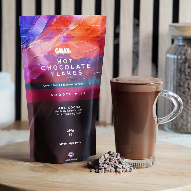 Gnaw Smooth Milk Hot Chocolate Flakes