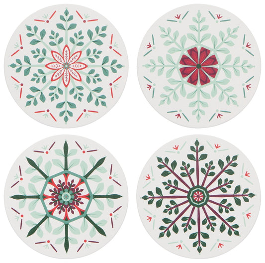 Set of 4 Good Tiding Soak Up Coasters