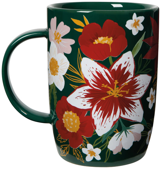 Amaryllis Christmas Tall Mug