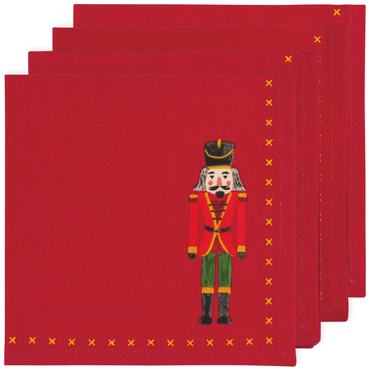 Nutcracker Printed Napkins (Set of 4)