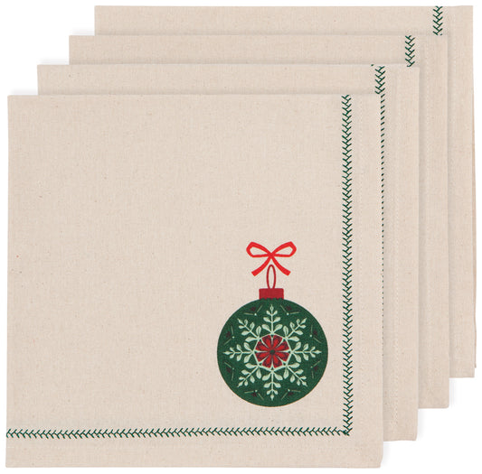 Good Tidings Printed Napkins (Set of 4)